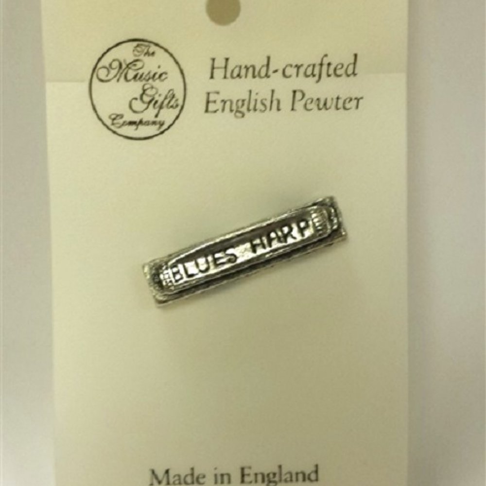 Harmonica Pewter Pin